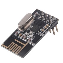 GHSHOP 1개 NRF24L01+ 2.4GHz 무선 RF 트랜시버 모듈 및 어댑터 판매자, 플라스틱, 블랙