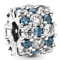 판도라 참 798487C02 PANDORA BLUE AND CLEAR SPARKLE