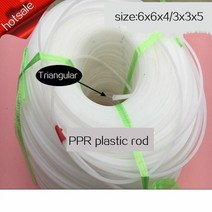 폴리 프로필렌 PPR 삼각형 전극 플라스틱 용접봉 회색 흰색 3x3x5 4x4x6 범퍼 용접, 01 4x4x6 10m Gray_01 기타