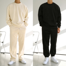 맨즈북 겨울 융털기모 남자 맨투맨 세트 골덴츄리닝 키작남옷