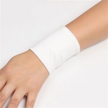팔토시 스크린 스포츠 흉터 문신 손목 소매 팔꿈치 짧은 가리개, 한개옵션1, 19 흰색 (한 쌍)