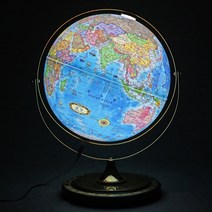 맵소프트 30cm 타임 원목 조명 별자리 지구본 360도 공전 세계시차 학습용, 1번_30cm 블루 타임 원목 조명 지구본 (30-BTWL)