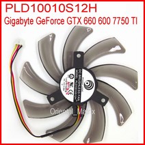 PLD10010S12H 12V 0.30A 95mm 기가 바이트 지포스 GTX660 GTX750TI 그래픽 카드 냉각 팬 3 핀, 01 없음 RGB_01 GRAY