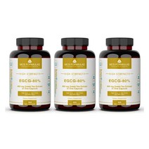 MCS Formulas EGCG 80% 400mg 100캡슐 3병 (녹차추출물/폴리페놀)