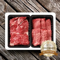 [팜쿡] 한우1등급 구이선물세트(채끝+특수부위) / 각 600g