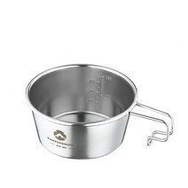 스텐 시에라컵 뚜껑활용 다용도 플레이트 코펠 식기, 옵션2  씨에라컵 다용도 플레이트