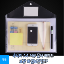 힘찬쇼핑_ 사무실 병원 학교 학원 등 A4 문서 서류 계약서 레포트 보관 가능한 똑딱이 A4 파일보관함, 1P