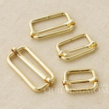 퀼팅맘 가방장식 악세사리 연결고리 O D링 키링 키홀더모음, 사각조리개 [골드] 30mm (6개)