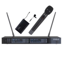 카날스 무선마이크 MW-720 2채널 핸드 + 핀 무선마이크세트