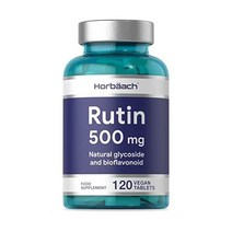루틴 500mg 120 정 바이오플라보노이드 소스 고 프리 인공 방부제 호바흐