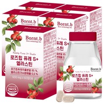 본트비 로즈힙 퓨레 엘라스틴, 5개, 600mgx60정