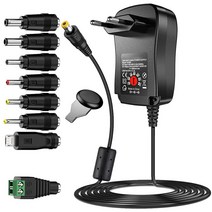 전기 Multifunctional Adjustable Power Adapter Switching Power Supply Universal Household Electronic, 한개옵션1, 02 EU 12W