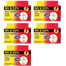 대길산업 파리왕끈끈이 파리끈끈이 파리접착제 파리약, 5통, 5매입