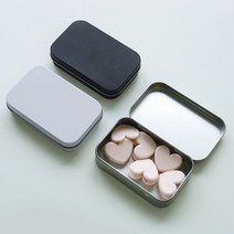 사각 틴케이스 알루미늄 철제 케이스 2size 3color M 화이트, 색상