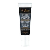SheaMoisture 아프리칸 블랙 비누 대나무 숯 프리샴푸 두피 스크럽 100ml(4온스)