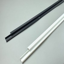 국산 전선쫄대 사각몰딩 PVC몰딩 아파트 거실 코너 바닥 케이블 전선 몰딩 몰드 (블랙/화이트), 중형, 블랙