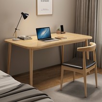 나비물 중학생책상 원룸 공부 학생 테이블 중학생 컴퓨터 공부방 고등학생, 원목색(책상+의자)