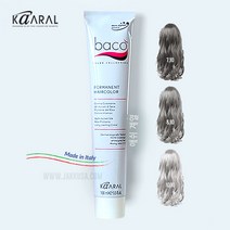바코 염색약 100ml 애쉬 그레이 (산화제포함) 두피저자극 염모제 애쉬염색, 8.44 진한구리색