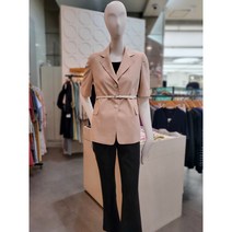 린넨 벨트 반소매 자켓 JW1MJ407