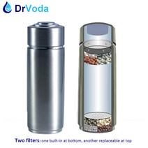 PH 9.5 2 개의 층 304 스테인리스 Nano 에너지 휴대용 알칼리성 물병 플라스크 Anti-oxidant ORP 물 여과기 Ionizer, 단일옵션