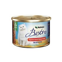 비스트로 고양이용 흰살참치와 닭안심 캔, 생선, 160g, 9개입