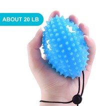 손목 마사지기 마사지 손가락 그립 공 재활 훈련 노인 운동 공 손 힘 원형 장치 뇌졸중 편마비, light blue rope