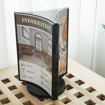 식당테이블메뉴판 가격표거치대 고급스러운메뉴북 음식점, 사이즈