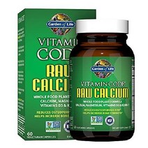 Garden of Life 비타민코드 생 칼슘 프로바이오틱스 캡슐 120정, 60 Count (Pack of 1), 원료 칼슘
