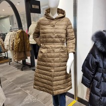 데이텀 롱기장 경량후드패딩