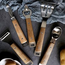 키친툴세트 메셔 매셔 감자칼 스쿱 감자으깨기 우드손잡이 고급형, 메셔(으깨기)