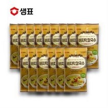 예이니식품 샘표 그때그추억 바지락칼국수 15개(100.3gx15개)사리멸치잔치물김치, 100.3g, 75개