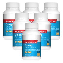 뉴트라라이프(Nutra-Life) 뉴트라라이프 오메가 스마트 바이트 60 츄어블 캡슐 X 6개, 360캡슐, 1세트