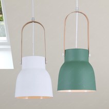 우드 우드등 전등 디자이너 그린 조명 LED벌브램프 8W 원목 노란불 스틸 블랙플러그 펜던트 팬던트 그레린, 단품