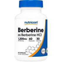 뉴트리코스트 베르베린 1200mg, 1통, 60정