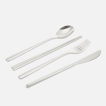 에델코첸 루나 커트러리 1인조 4P (미러) (스푼 포크 나이프 젓가락), 단품, 단품