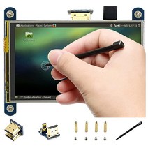 4인치 HDMI LCD IPS 디스플레이 800x480 해상도 저항 터치 스크린 인터페이스 라즈베리 파이 4B/3B+/3B/2B/B+/A+/제로 W용 라즈비안/우분투/칼리/레트로