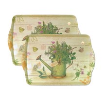 1+1 손잡이 쟁반 트레이 31x22cm 2개