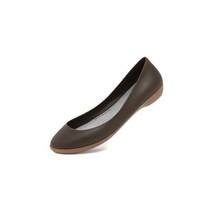 Walknrest 워크앤레스트 Flat2 라운디드 플랫슈즈 Dark Brown
