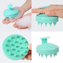 실리콘 샴푸브러쉬 3P 민트 두피브러쉬 머리감는솔 빗 머리감는빗 두피브러쉬 두피마사지