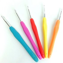 라바라바 모사용 코바늘 손뜨개 실리콘 뜨개질 바늘 뜨게 뜨개용품, 6／0호 (3.5mm), 1개