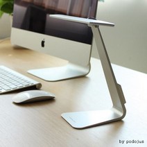 LED스탠드/USB스탠드/독서용/책상용/학습용[상사맨], 실버