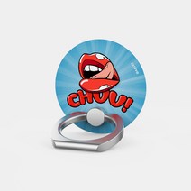 억스 NEW 아이링팝 핸드폰 스마트링 무선충전 휴대폰 스마트톡 핑거 그립 홀더 거치대, 이모션, 이모션 05 - CHUU