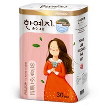 한예지 4겹 천연펄프 순수 화장지 25m, 30롤, 1팩