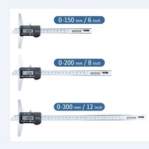 0.01mm 전자 디지털 깊이 게이지 0-150mm200mm300mm 노기스 두께측정, 협력사, 0  200mm