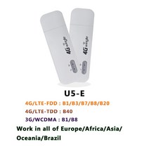 와이파이 무선 포켓 휴대용 LTE 4G TDD FDD, u5-e