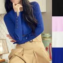 [시그니쳐]볼륨 슬리브 주얼 메탈 쫀쫀 니트 4종세트