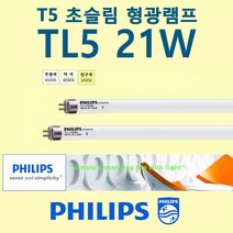 필립스 PHILIPS 21W T5 초슬림 삼파장 형광 간접 조명등 [2개], 주광색