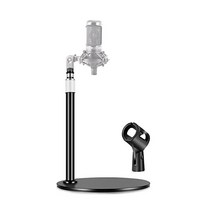 Etour 이투어 올메탈 테스크탑 마이크 스탠드 초안정앤방진HyperX 쿼드캐스트 mv7 AT2020 ATR2100x-USB 및 Samson Q2U와 클립 5/8 나사로 무거운 기