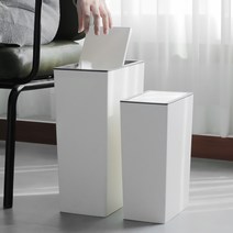 깔끔한 슬림 직사각형 휴지통, 슬림라인 휴지통 스윙형(6.5L)