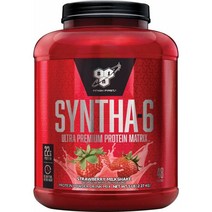 BSN 신타 6 웨이 프로틴 파우더 딸기 밀크쉐이크 Syntha-6 Whey Protein Powder 1.17kg, 1팩